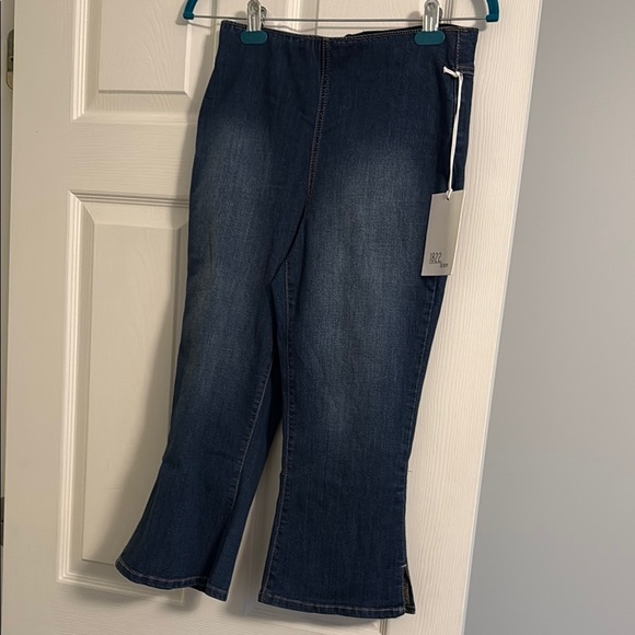1822 Denim capris‎ stretch pull on denim jeans size 6/28 - Picture 2 of 7